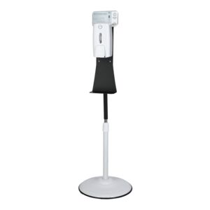 Honeybee Liquid Soap Dispenser with Floor Stand White and Black Honeybee Liquid Soap Dispenser with Floor Stand White and Black